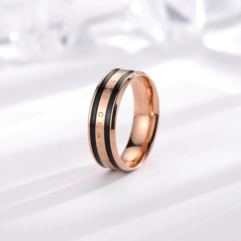 Stainless Steel Rings For Women Ladies Party Titanium Steel Letter Ring Design Fashion Trend Rose Gold Couple Ceramic Ring Gifts
Stainless Steel Rings For Women Ladies Party Titanium Steel Letter Ring Design Fashion Trend Rose Gold Couple Ceramic Ring Gifts