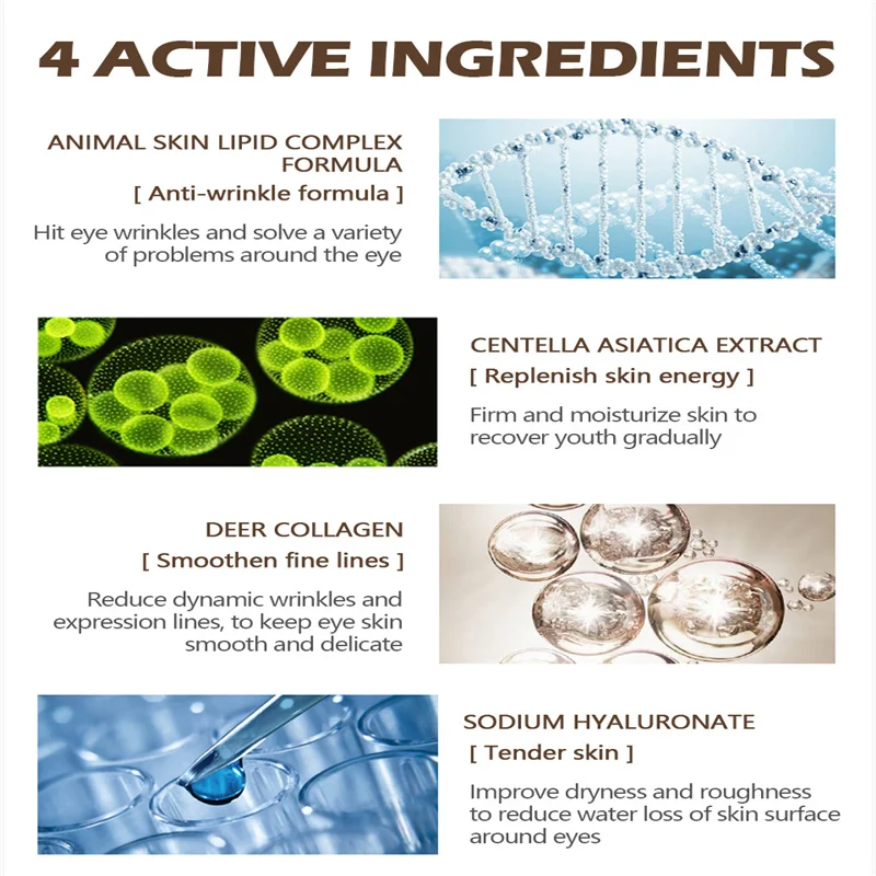 VIBRANT GLAMOUR Crocodile Anti-Aging Eye Cream Remove Dark Circles Puffiness
VIBRANT GLAMOUR Crocodile Anti-Aging Eye Cream Remove Dark Circles Puffiness