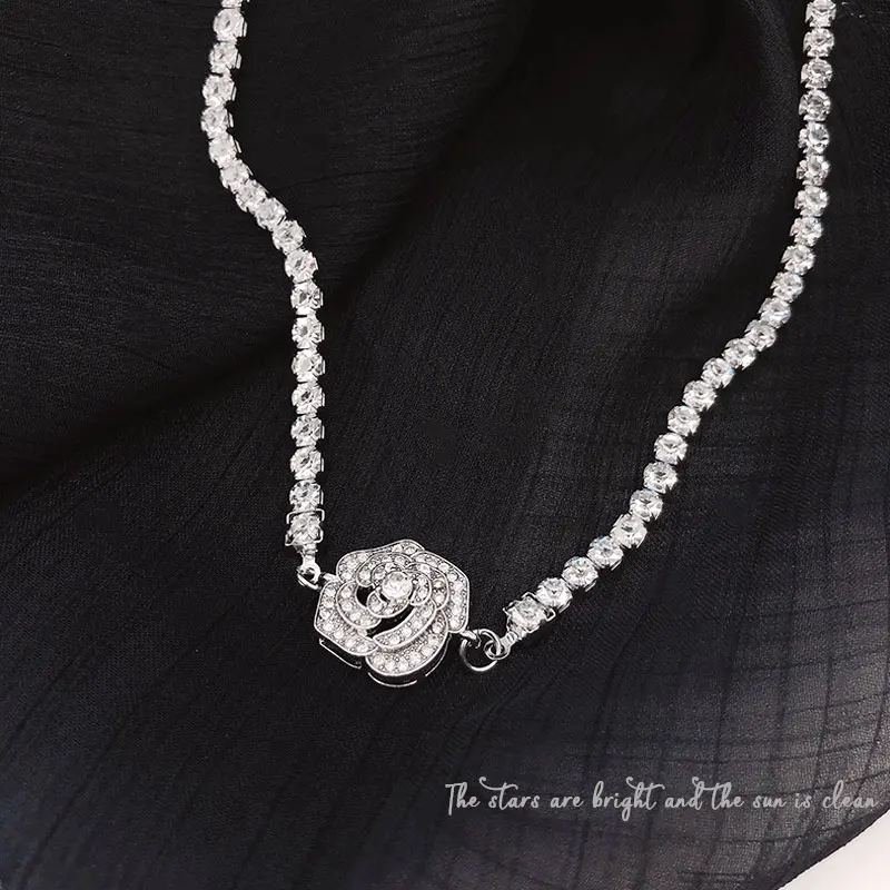 12pcs/lot Fairy Camellia Glitter Diamond Necklace Female Clavicle Chain Women New Accessories
12pcs/lot Fairy Camellia Glitter Diamond Necklace Female Clavicle Chain Women New Accessories