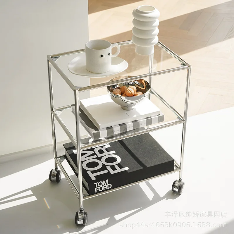 Joylove Nordic Minimalist Glass Tea Table Sofa Trolley Ins Net Red Middle Ancient Studio Shelf Coffee Table Small Side Table
Joylove Nordic Minimalist Glass Tea Table Sofa Trolley Ins Net Red Middle Ancient Studio Shelf Coffee Table Small Side Table