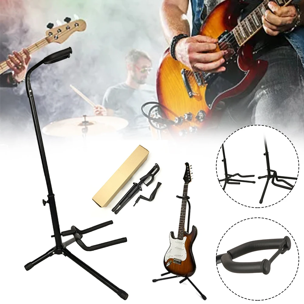 Folding Guitar Stand Metal Floor Guitar Bracket Tripod Holder Non-Slip Pad Adjustable for Bass Electric Acoustic Guitar Ukulele
Folding Guitar Stand Metal Floor Guitar Bracket Tripod Holder Non-Slip Pad Adjustable for Bass Electric Acoustic Guitar Ukulele