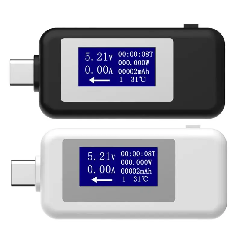 Multi-functional USB Tester Type C LCD Digital Current Voltage Charger Capacity Monitor Power Temperature Timing Meter Voltmeter
Multi-functional USB Tester Type C LCD Digital Current Voltage Charger Capacity Monitor Power Temperature Timing Meter Voltmeter
