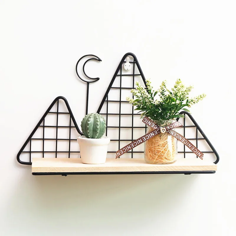 Nordic Ins Style Wall Shelf Room Decoration Storage Rack Wrought Iron Partition Wall Hanging Home Livingroom Bedroom Shelf Rack
Nordic Ins Style Wall Shelf Room Decoration Storage Rack Wrought Iron Partition Wall Hanging Home Livingroom Bedroom Shelf Rack