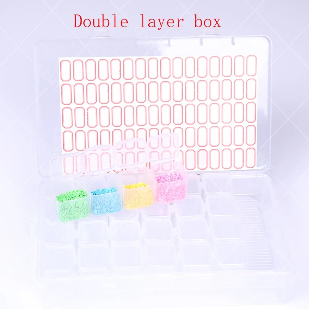 New Plastic Diamond Painting Accessories 28pcs Bottles Container Storage Box Diamant Painting Holder Daimond painting blind Box
New Plastic Diamond Painting Accessories 28pcs Bottles Container Storage Box Diamant Painting Holder Daimond painting blind Box