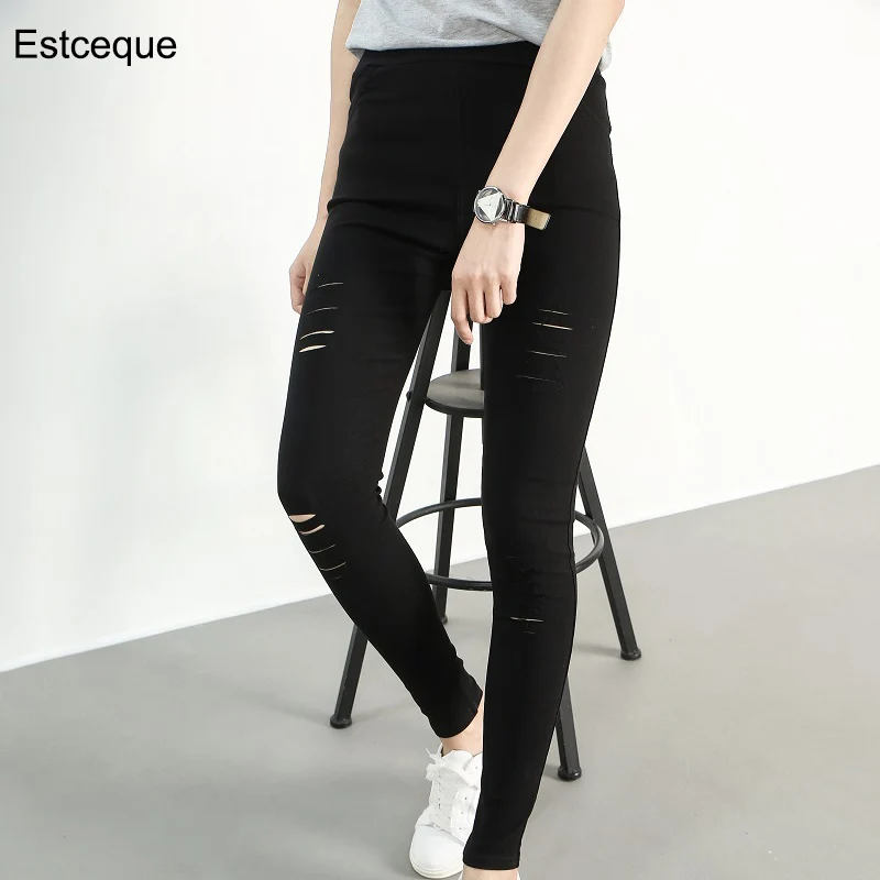 New women pants high waist tight casual hole pencil pants female 2020 autumn plus size elastic waist black pants
New women pants high waist tight casual hole pencil pants female 2020 autumn plus size elastic waist black pants