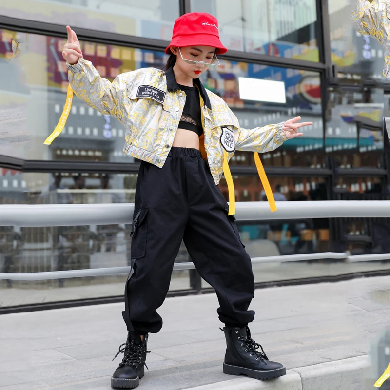 Shiny Suit Short Coat Hiphop Overalls Children'S Dance Clothes Girls Jazz Dance Costume Modern Dance Clothing Stage Wear XS2893
Shiny Suit Short Coat Hiphop Overalls Children'S Dance Clothes Girls Jazz Dance Costume Modern Dance Clothing Stage Wear XS2893