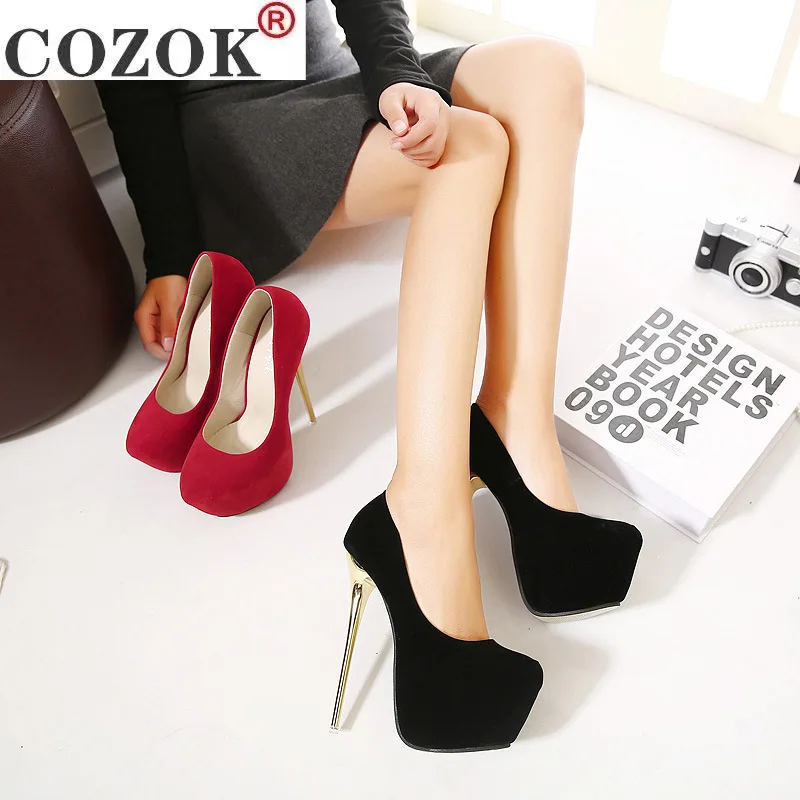 Plus Size 41 42 43 44 45 Sexy Pumps Wedding Women Fetish Shoes High Heel Stripper Flock Pumps 16 cm Women's Heel Zapatos Mujer
Plus Size 41 42 43 44 45 Sexy Pumps Wedding Women Fetish Shoes High Heel Stripper Flock Pumps 16 cm Women's Heel Zapatos Mujer