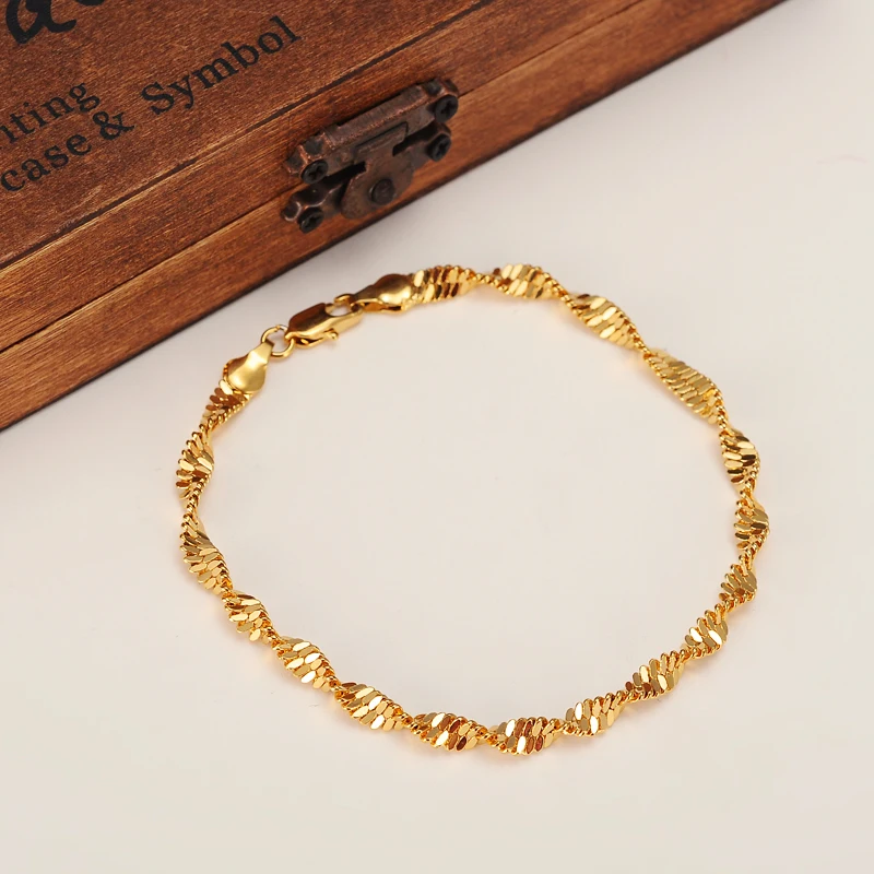 21CM Chain Bracelets For Man Women Gold Color For wedding party gifts DIY charms kid anklets
21CM Chain Bracelets For Man Women Gold Color For wedding party gifts DIY charms kid anklets