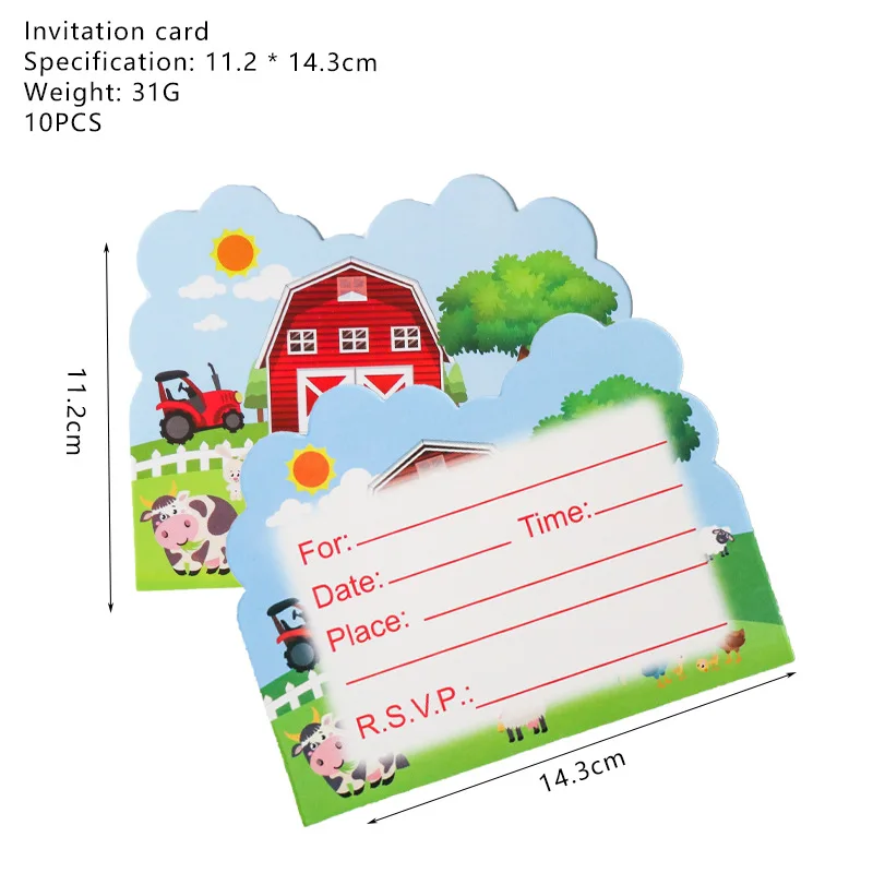 2021 New Animal Farm Theme Party Tableware Jungle Ranch Disposable Paper Plate Paper Cup Children's Birthday Party Items 
2021 New Animal Farm Theme Party Tableware Jungle Ranch Disposable Paper Plate Paper Cup Children's Birthday Party Items