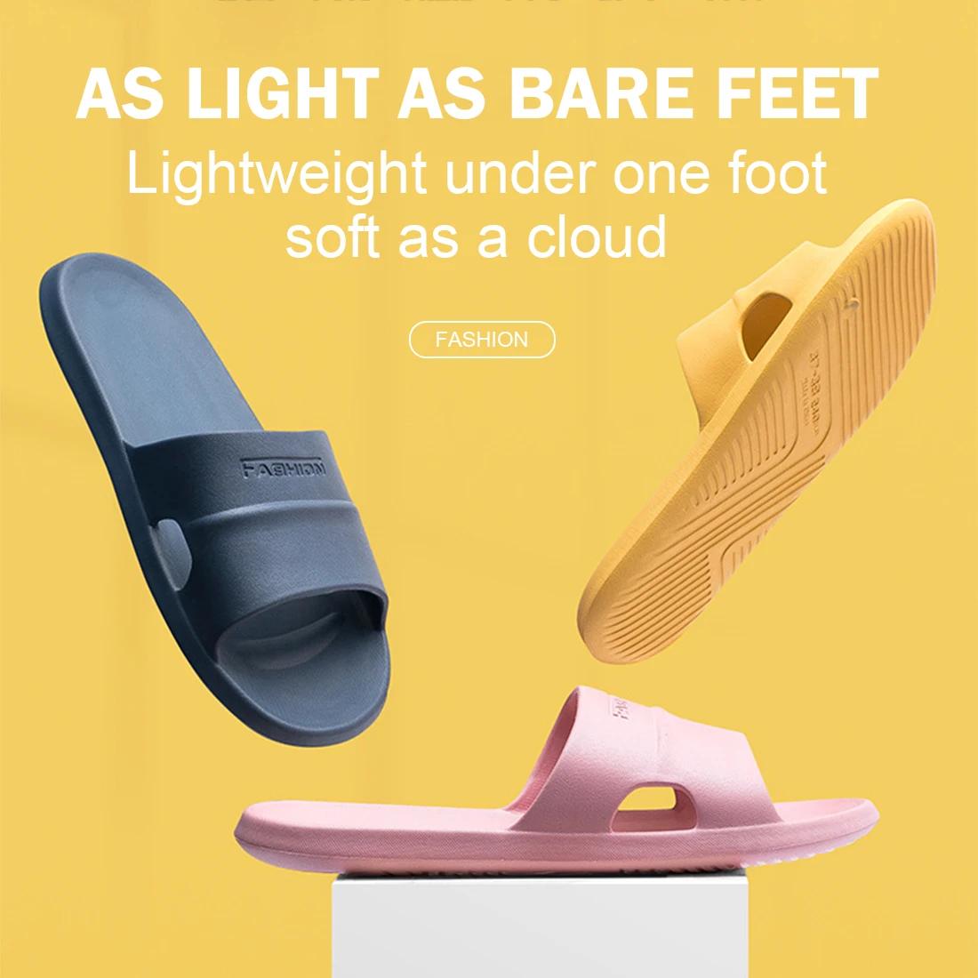 Summer New Home Slippers Ultra-Thin Ultra-Light Soft-Bottom Bath Slides Bathroom Swimming Pool Non-Slip Home Shows
Summer New Home Slippers Ultra-Thin Ultra-Light Soft-Bottom Bath Slides Bathroom Swimming Pool Non-Slip Home Shows