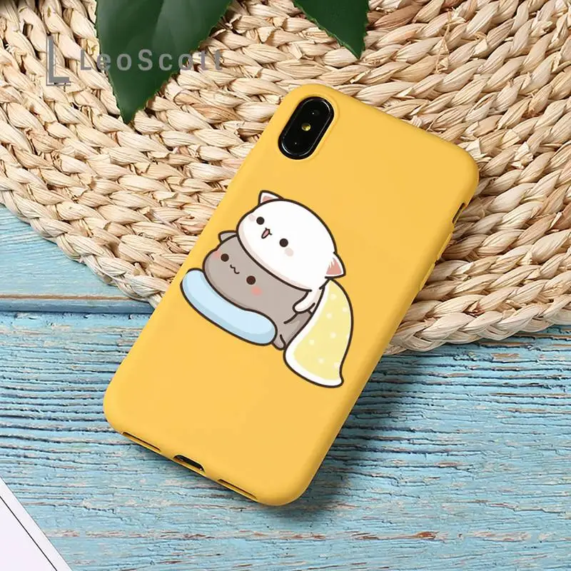 Jemy Peach Cat Cartoon Phone Case Yellow Candy Color for iPhone 11 12 mini pro XS MAX 8 7 6 6S Plus X SE 2020 XR
Jemy Peach Cat Cartoon Phone Case Yellow Candy Color for iPhone 11 12 mini pro XS MAX 8 7 6 6S Plus X SE 2020 XR