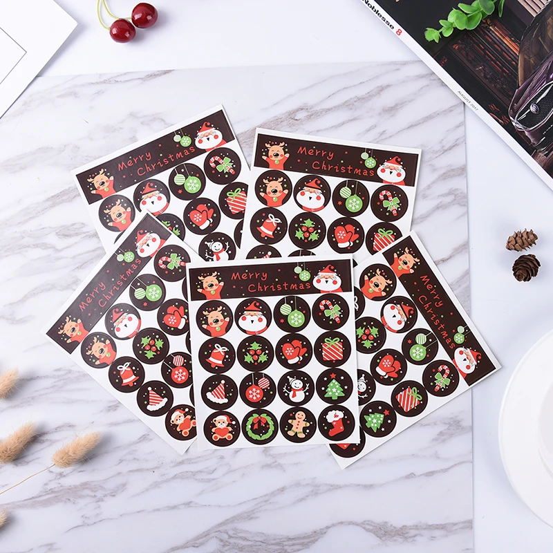 5 Sheet 80pcs Seals Merry Christmas Badge Sticker Gift Wrapping Food Decor Envelope Seal Labels Stickers Keuken sweets Party
5 Sheet 80pcs Seals Merry Christmas Badge Sticker Gift Wrapping Food Decor Envelope Seal Labels Stickers Keuken sweets Party