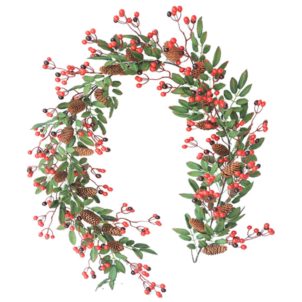 Berry Christmas Garland Artificial Flower Leaves Red Berry Front Door Wall For Xmas DIY Decoration Hanging Rattan Garlands Decor
Berry Christmas Garland Artificial Flower Leaves Red Berry Front Door Wall For Xmas DIY Decoration Hanging Rattan Garlands Decor