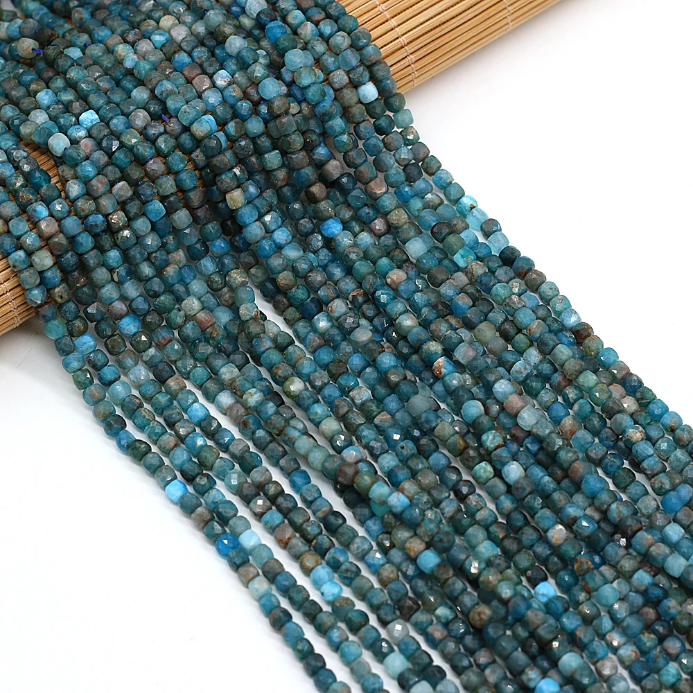 New Beaded Natural Semi-Precious Stones Faceted Irregular Apatite Square Beads for Jewelry Making DIY Bracelet Women Gift 4x4mm
New Beaded Natural Semi-Precious Stones Faceted Irregular Apatite Square Beads for Jewelry Making DIY Bracelet Women Gift 4x4mm