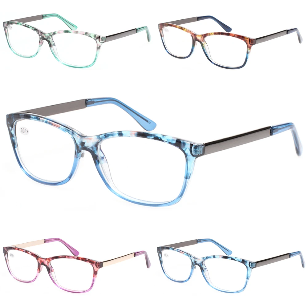 Boncamor High Quality Reading Glasses Men's and Women's Metal Hinged Retro Flower Color Frame Reader Eyeglasses Diopter 0~600
Boncamor High Quality Reading Glasses Men's and Women's Metal Hinged Retro Flower Color Frame Reader Eyeglasses Diopter 0~600