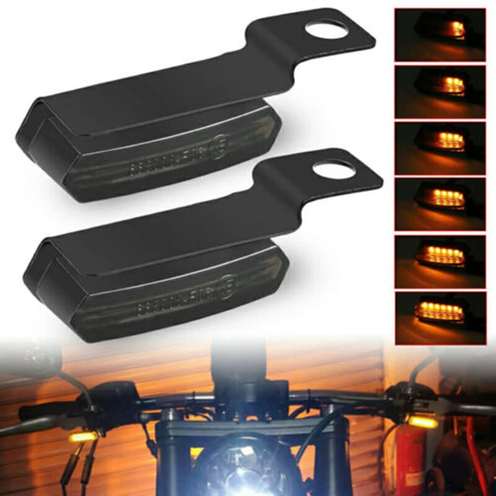 DC 12V LED Motorcycle Turn Signals 2x Smoke Mini LED Motorcycle Turn Signal Indicators Front Rear Blinker Lights
DC 12V LED Motorcycle Turn Signals 2x Smoke Mini LED Motorcycle Turn Signal Indicators Front Rear Blinker Lights