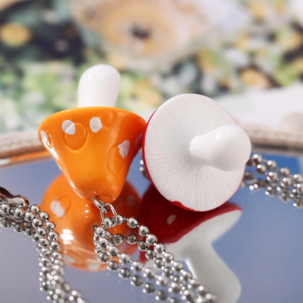 New Trend 2021 Resin Cartoon Imitation Mushroom Pendant Necklace for Women Men Colorful Simple Cute Charm Necklaces Jewelry Gift
New Trend 2021 Resin Cartoon Imitation Mushroom Pendant Necklace for Women Men Colorful Simple Cute Charm Necklaces Jewelry Gift