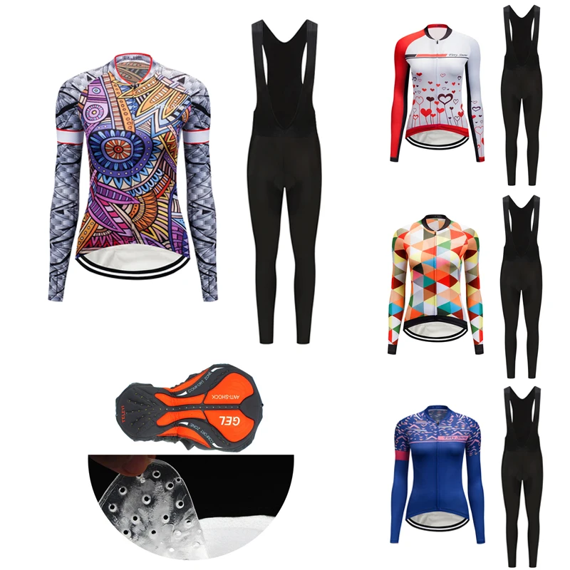 Women Lycra Long Sleeve Fall Road Bike Jersey Set BIB Kit 2022 Cycling Clothing MTB Suit Female Bicycle Clothes Dress Skinsuit
Women Lycra Long Sleeve Fall Road Bike Jersey Set BIB Kit 2022 Cycling Clothing MTB Suit Female Bicycle Clothes Dress Skinsuit