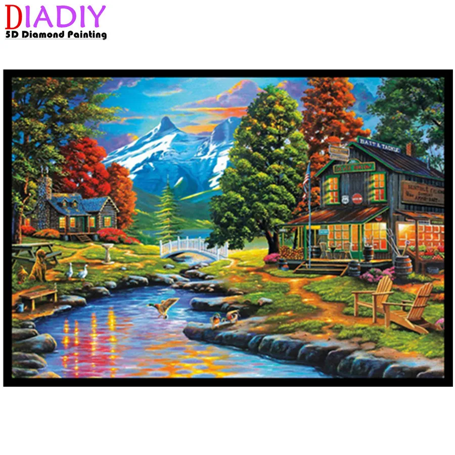 5D DIY алмазная живопись, мультяшный пейзаж, дом стразы, живопись, круглая Алмазная мозаика, украшение для дома 
5D DIY алмазная живопись, мультяшный пейзаж, дом стразы, живопись, круглая Алмазная мозаика, украшение для дома