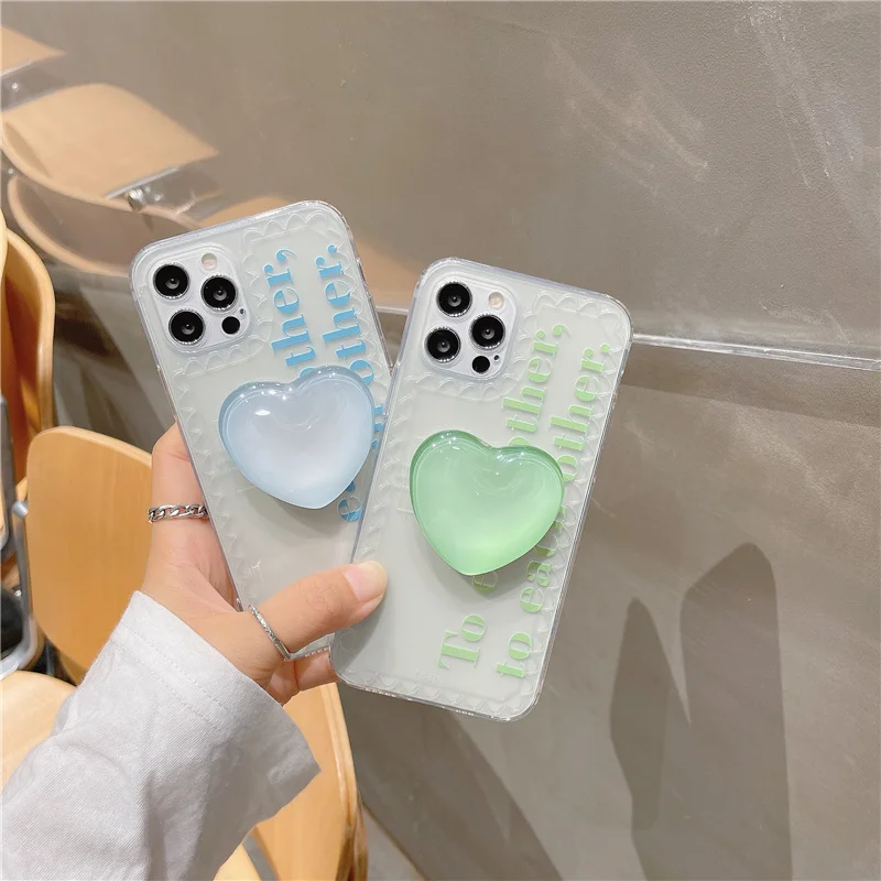 Korean Letter Love Heart Crystal Bracket Clear Soft Phone Case For IPhone 7 8 Puls X XR XS 11 12 Pro Max Lovely Bumper Back Cove
Korean Letter Love Heart Crystal Bracket Clear Soft Phone Case For IPhone 7 8 Puls X XR XS 11 12 Pro Max Lovely Bumper Back Cove