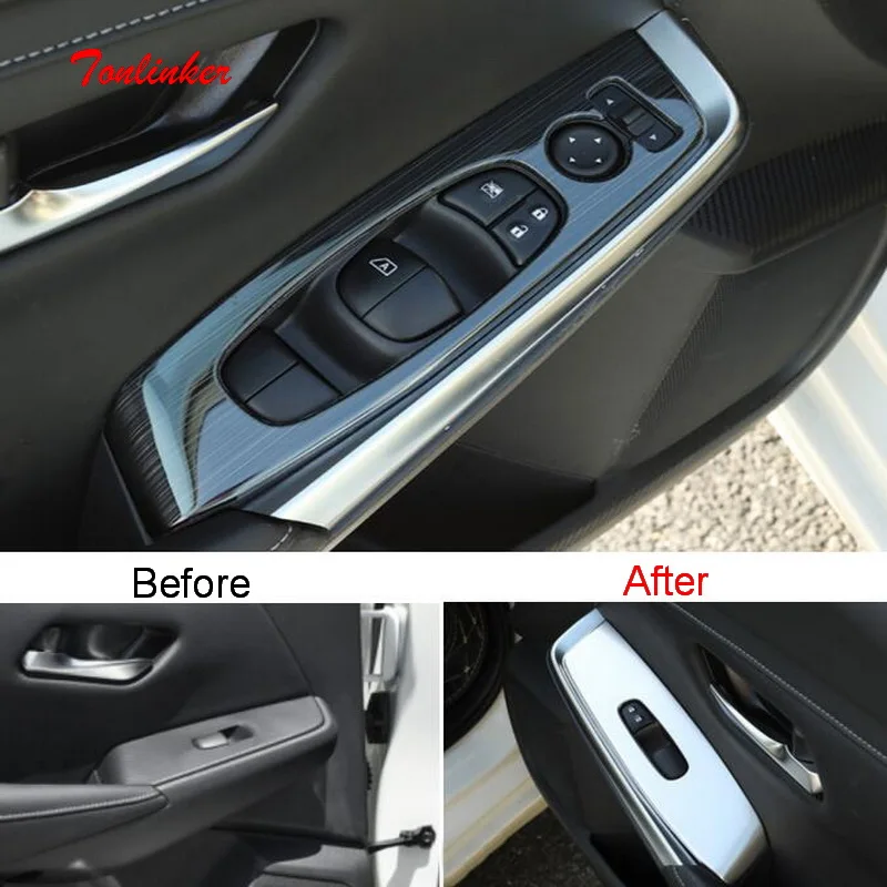 Tonlinker наклейка на крышку управления межкомнатными дверями и окнами для NISSAN Sentra 2019 Стайлинг автомобиля 4 шт. нержавеющая сталь/ABS наклейка на ...
Tonlinker наклейка на крышку управления межкомнатными дверями и окнами для NISSAN Sentra 2019 Стайлинг автомобиля 4 шт. нержавеющая сталь/ABS наклейка на ...