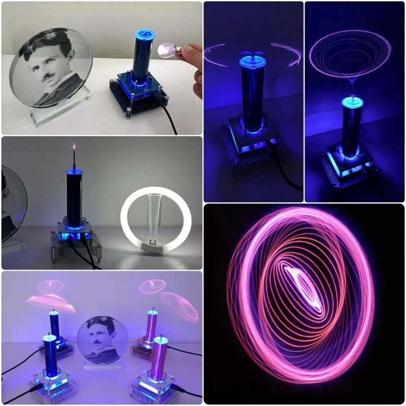 Tesla Coil Multi-functional Acrylic Base Shell Arc Plasma Loudspeaker Wireless Transmission Experiment Desktop 
Tesla Coil Multi-functional Acrylic Base Shell Arc Plasma Loudspeaker Wireless Transmission Experiment Desktop