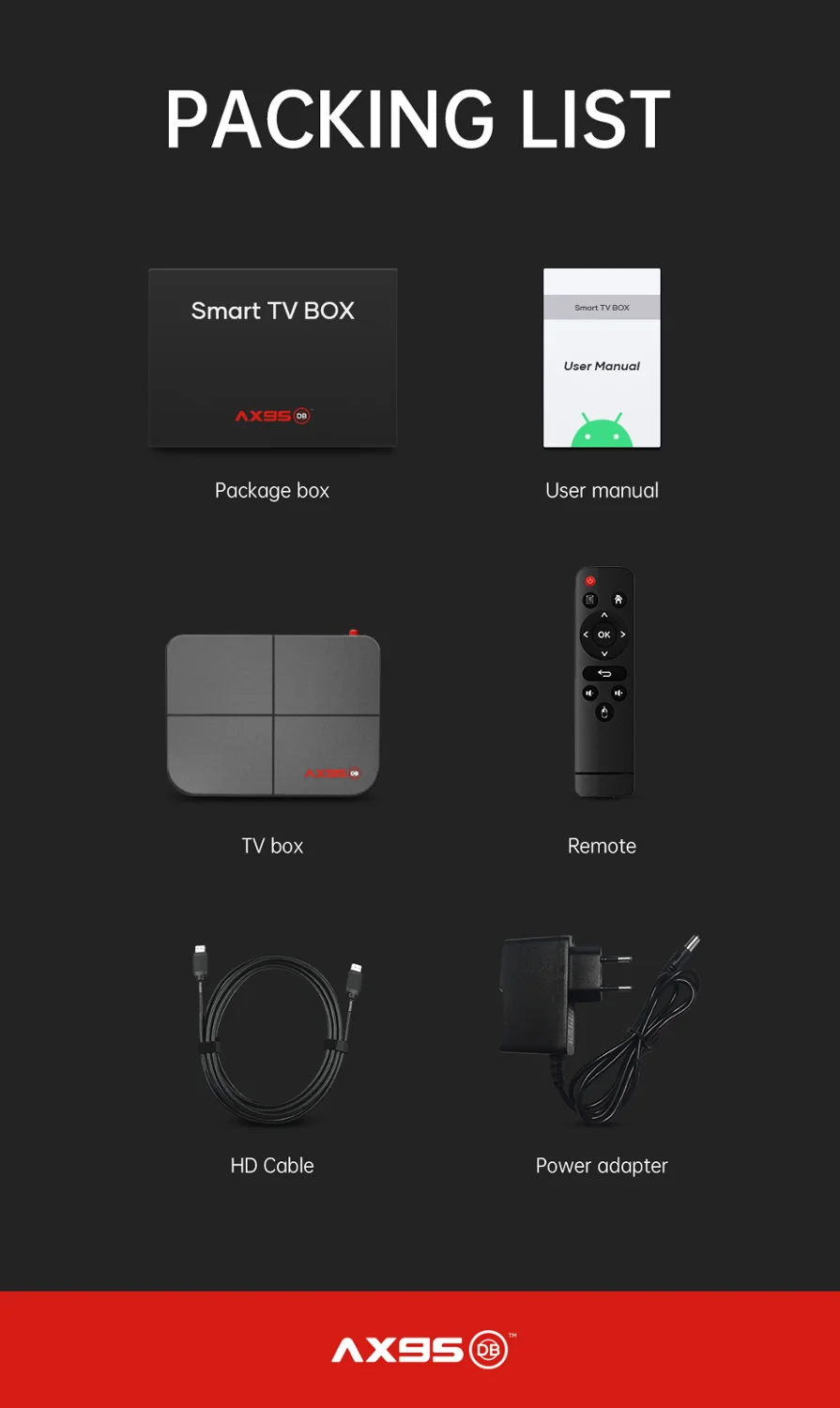 4GB 128GB 8K AX95 DB Amlogic S905X3 Smart Android 9.0 TV Box AX95DB Support Dolby BD MV ISO Media Player 4K Dual Wifi VS TOX1
4GB 128GB 8K AX95 DB Amlogic S905X3 Smart Android 9.0 TV Box AX95DB Support Dolby BD MV ISO Media Player 4K Dual Wifi VS TOX1