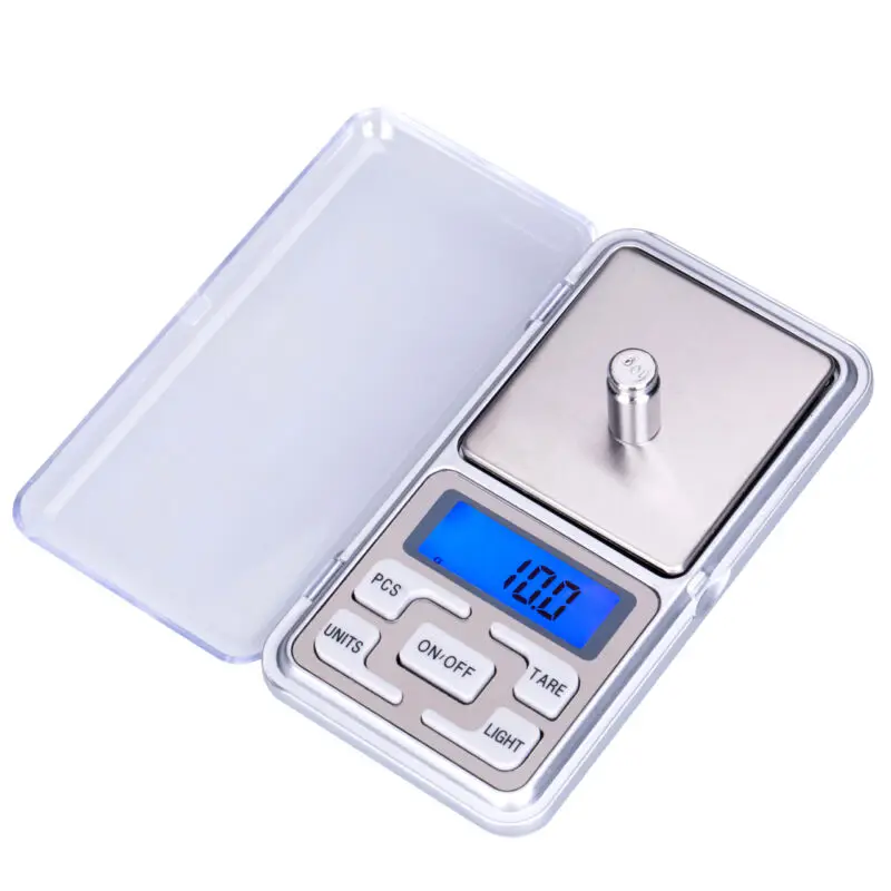 Mini Digital Scale 100/200/300/500g 0.01/0.1g High Accuracy Backlight Electric Pocket For Jewelry Gram Weight For Kitchen
Mini Digital Scale 100/200/300/500g 0.01/0.1g High Accuracy Backlight Electric Pocket For Jewelry Gram Weight For Kitchen