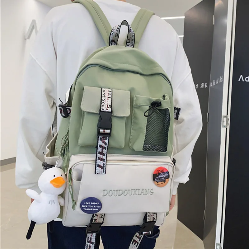 EST Casual Patchwork Unisex Backpack School Bags Boys Shoulders Bagpack Women Leisure Female Mochila Mujer Girls Teenage Large
EST Casual Patchwork Unisex Backpack School Bags Boys Shoulders Bagpack Women Leisure Female Mochila Mujer Girls Teenage Large