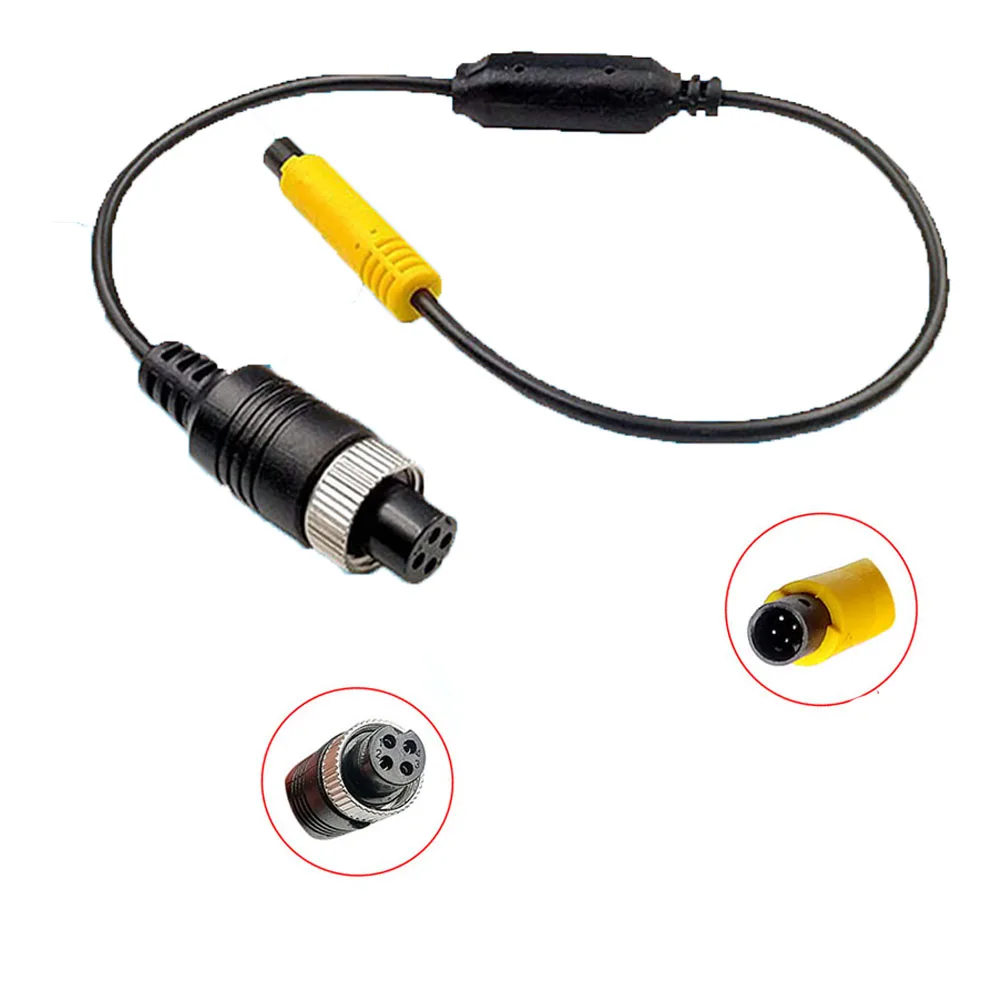 AHD streaming media camera 4 pin head to aviation male to female connector For Auto Monitor Dvd Parking Assistance
AHD streaming media camera 4 pin head to aviation male to female connector For Auto Monitor Dvd Parking Assistance