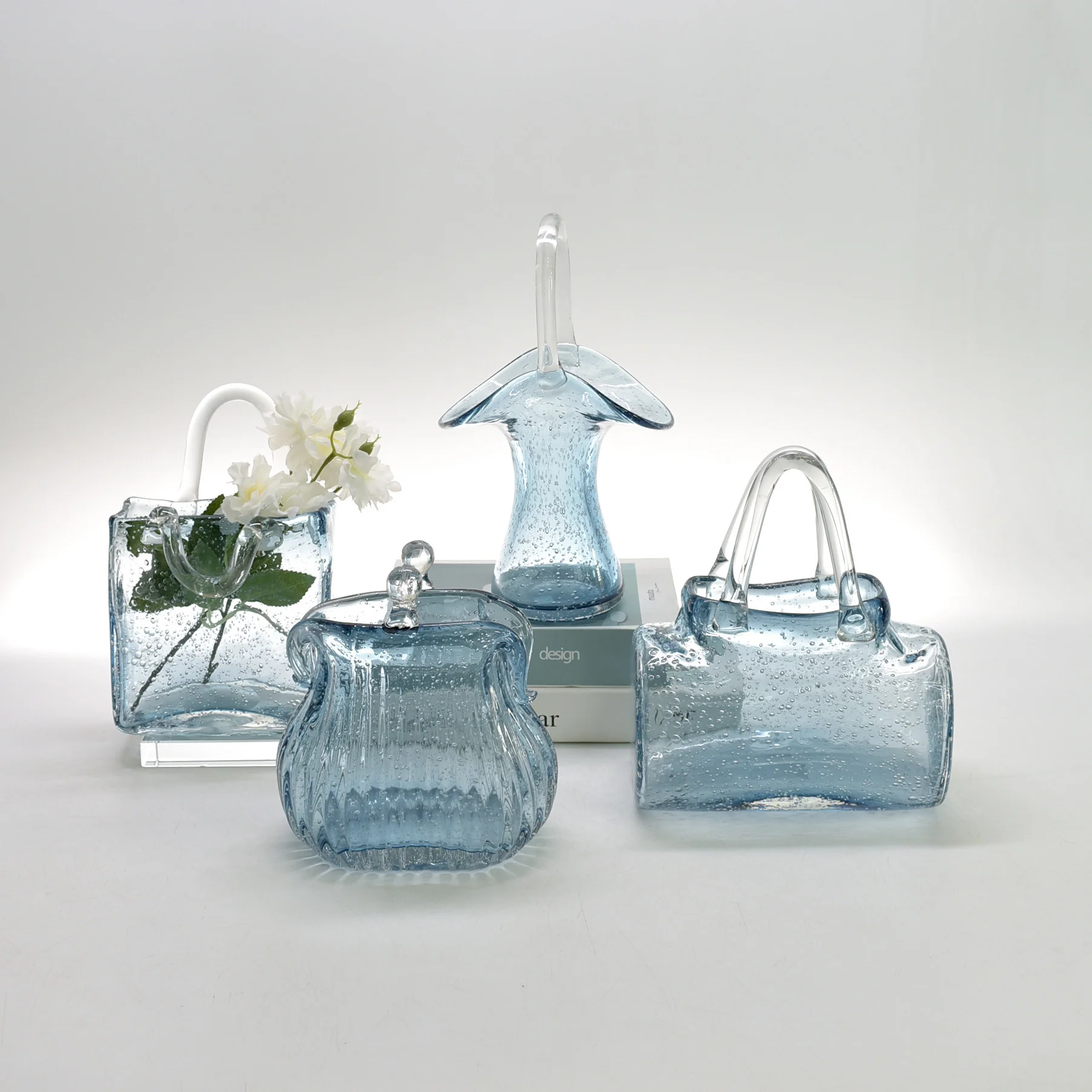 Transparent Vases Bubble Glass Bags Handbags Blue Decorative And Living Room Flowerpots Flower Vases For Homes Home Modern Sale
Transparent Vases Bubble Glass Bags Handbags Blue Decorative And Living Room Flowerpots Flower Vases For Homes Home Modern Sale