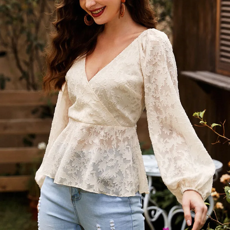 Ladies Long Sleeve Lace Shirt Temperament Korean Style Sexy Age-reducing Tops 2021 Spring And Autumn New Em*
Ladies Long Sleeve Lace Shirt Temperament Korean Style Sexy Age-reducing Tops 2021 Spring And Autumn New Em*
