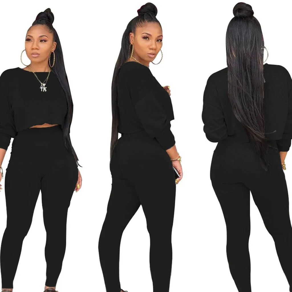 2020 New Sweatsuit Outfit Tracksuit Women Two Piece Soft Set Fleece Warm Streetwear Long Sleeve Crop Top + Jogger Pants
2020 New Sweatsuit Outfit Tracksuit Women Two Piece Soft Set Fleece Warm Streetwear Long Sleeve Crop Top + Jogger Pants