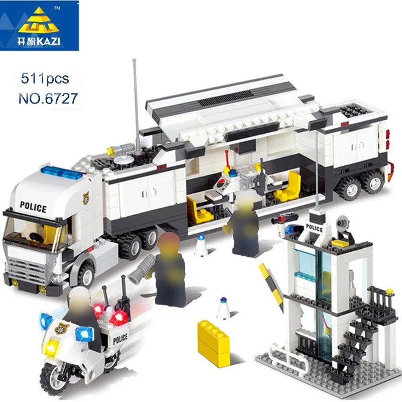 KAZI City Street Police Station Building Blocks set High-tech Helicopter Vehicle Truck Educational Model Bricks Toy for Children
KAZI City Street Police Station Building Blocks set High-tech Helicopter Vehicle Truck Educational Model Bricks Toy for Children