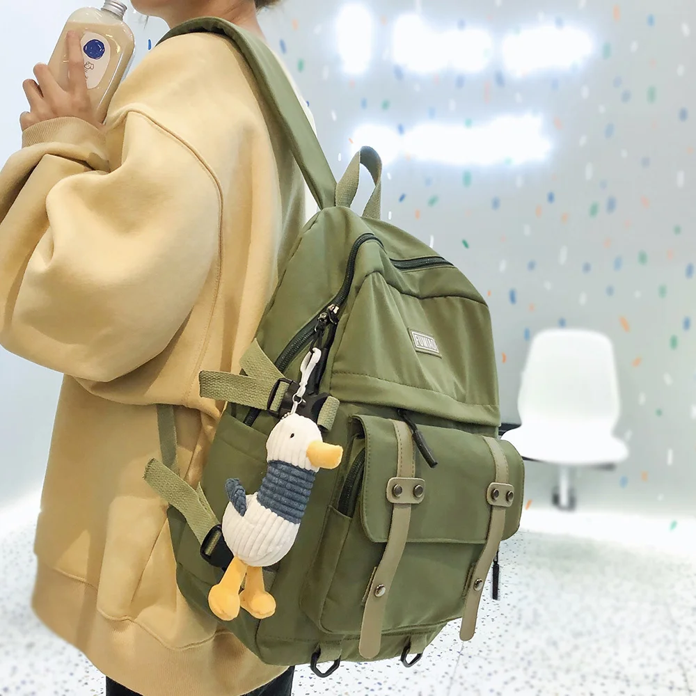Women Waterproof Nylon Backpack Student Cute School Bag Kawaii Girl Backpack Laptop Female Fashion Book Bag Buckle Ladies Luxury
Women Waterproof Nylon Backpack Student Cute School Bag Kawaii Girl Backpack Laptop Female Fashion Book Bag Buckle Ladies Luxury