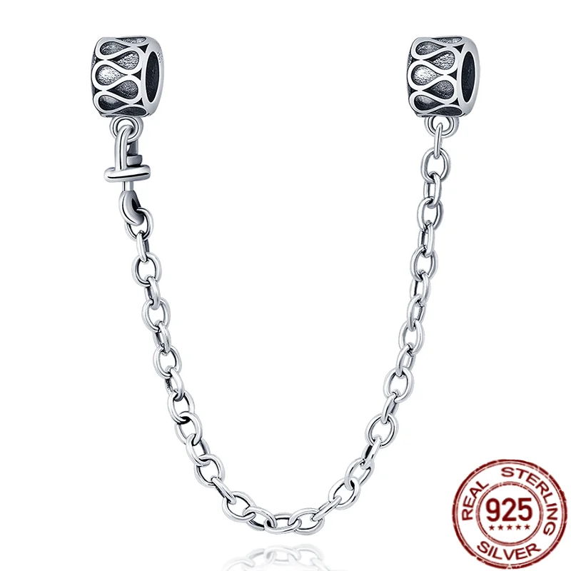 HOT 100% 925 Sterling Silver Retro Safety Chain Charms For Original Pandora Bracelet Bangle Making DIY Woman Gift
HOT 100% 925 Sterling Silver Retro Safety Chain Charms For Original Pandora Bracelet Bangle Making DIY Woman Gift