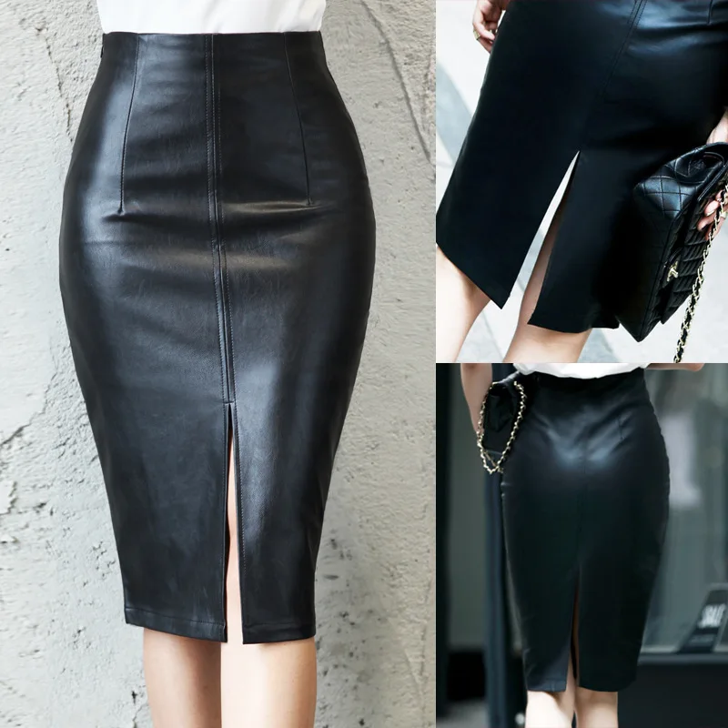 Women's Sexy Black High Waist Slim Split PU Leather Half Body Bag Hip Skirt
Women's Sexy Black High Waist Slim Split PU Leather Half Body Bag Hip Skirt