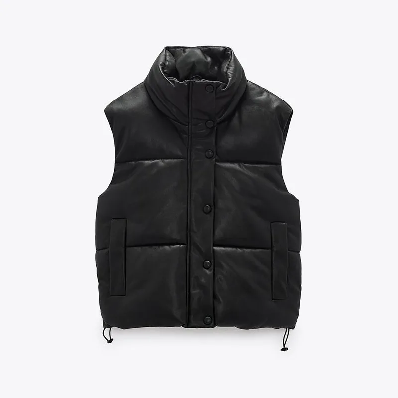 Black Warm Vest Jacket Women Casual Zipper Faux Leather Coat Punk Korean Outwear
Black Warm Vest Jacket Women Casual Zipper Faux Leather Coat Punk Korean Outwear