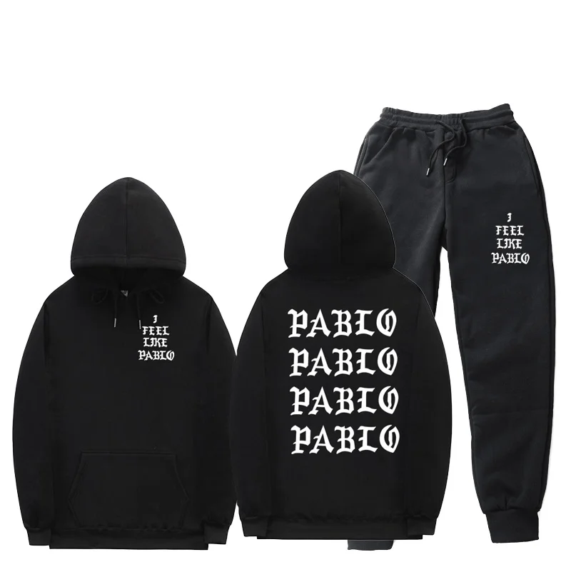 Men's I Feel Like Pablo Sportswear Sets Autumn Winter Hooded Thick Male Casual Tracksuit Men 2 Piece Sweatshirt + Sweatpants Set
Men's I Feel Like Pablo Sportswear Sets Autumn Winter Hooded Thick Male Casual Tracksuit Men 2 Piece Sweatshirt + Sweatpants Set