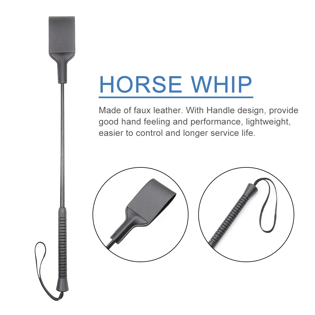 Role Play Horse Whip Anti Slip Handle Portable Equestrian Accessories Riding Crop Racing With Double Slapper Faux Leather Sports
Role Play Horse Whip Anti Slip Handle Portable Equestrian Accessories Riding Crop Racing With Double Slapper Faux Leather Sports