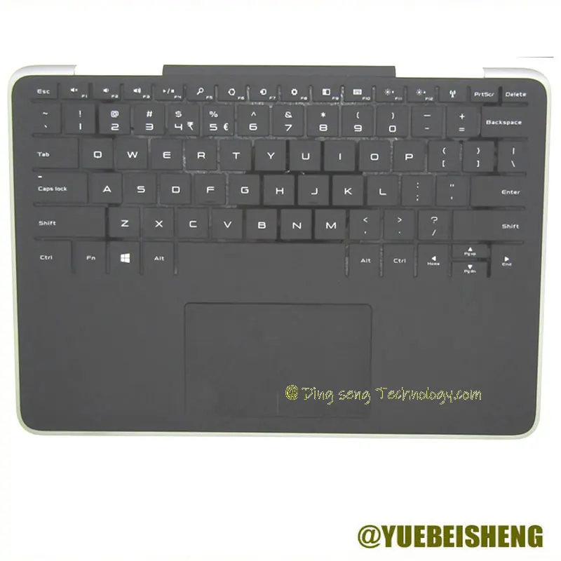 

NEW FOR 11.6" Dell Ultrabook XPS 11 9P33 1308T 1508T Palmrest US keyboard Upper Cover With Touchpad Speaker BLACK 010GFR 0T1KKK