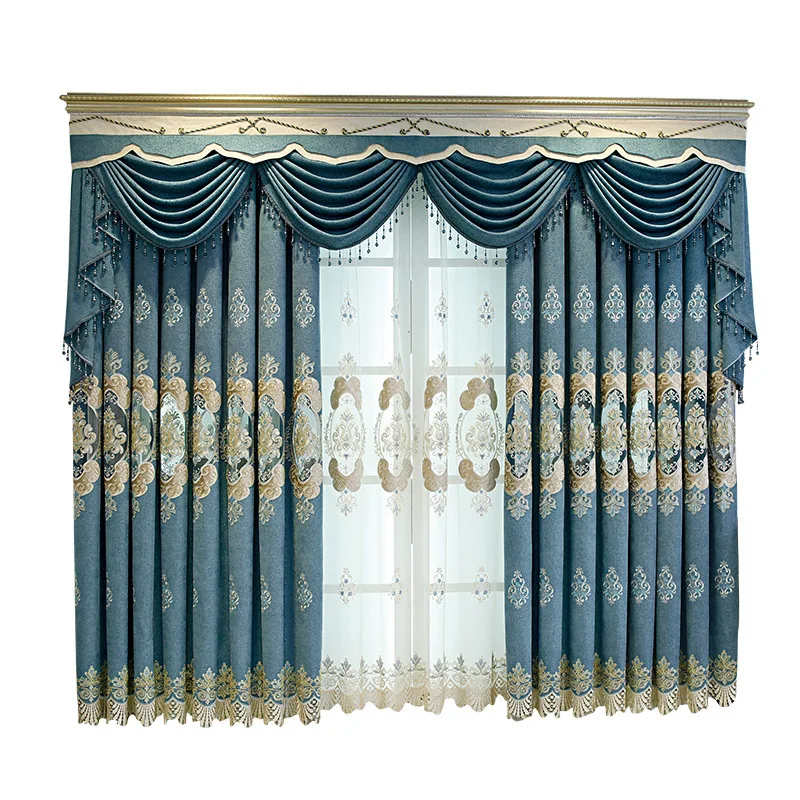 European Luxury Curtains for Living Room Bedroom Hollow Embroidery Villa Embroidered Curtain Valance Classical Decoration Custom
European Luxury Curtains for Living Room Bedroom Hollow Embroidery Villa Embroidered Curtain Valance Classical Decoration Custom