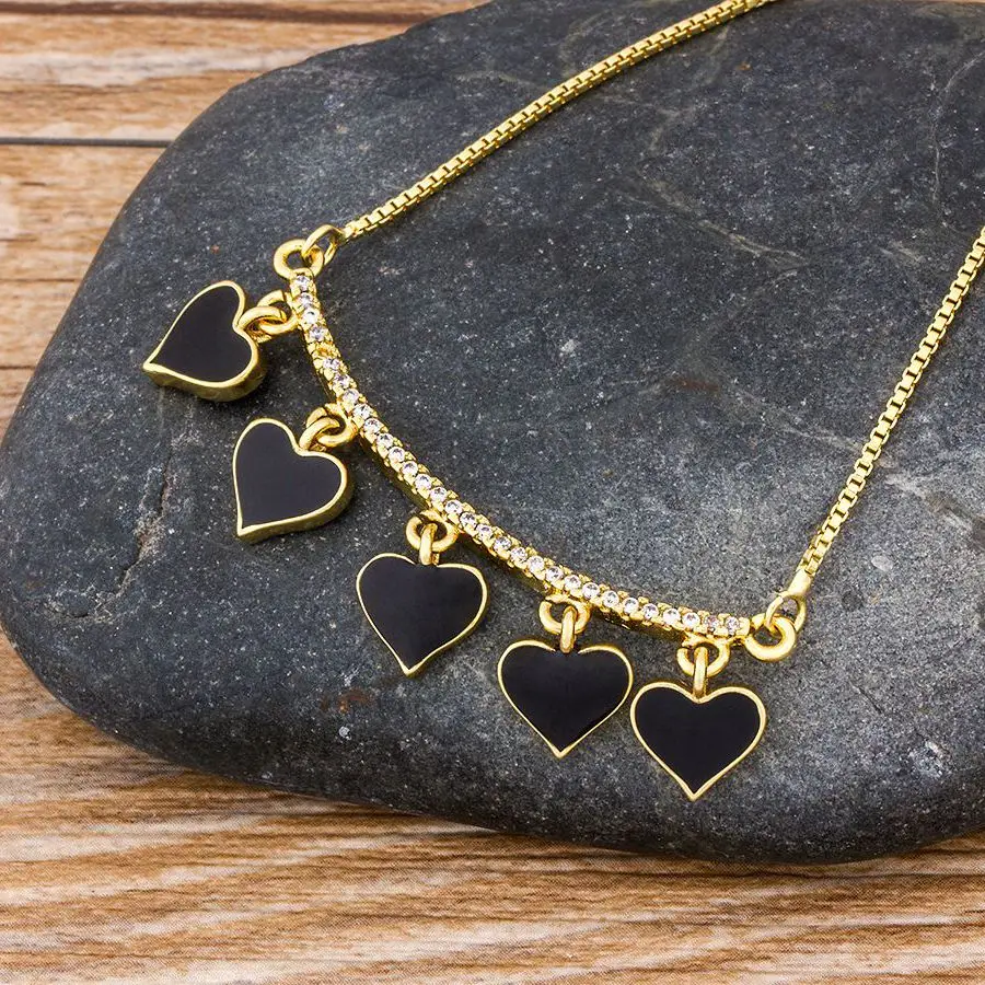 Classic Black/Red Color Copper Zircon Heart Shape Pendant Necklace for Women Best Party Wedding Jewelry Support Dropshipping
Classic Black/Red Color Copper Zircon Heart Shape Pendant Necklace for Women Best Party Wedding Jewelry Support Dropshipping