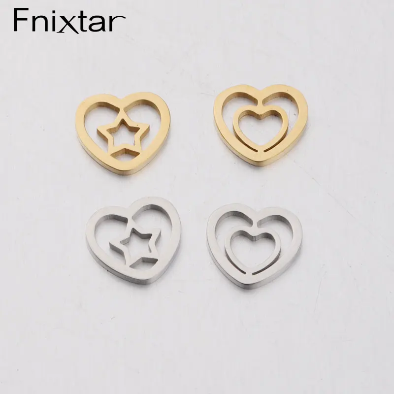 Fnixtar 20Pcs Cute Heart Star Charms Mirror Polish Stainless Steel Charms DIY Jewelry Making Necklace Bracelet Connector Charms
Fnixtar 20Pcs Cute Heart Star Charms Mirror Polish Stainless Steel Charms DIY Jewelry Making Necklace Bracelet Connector Charms