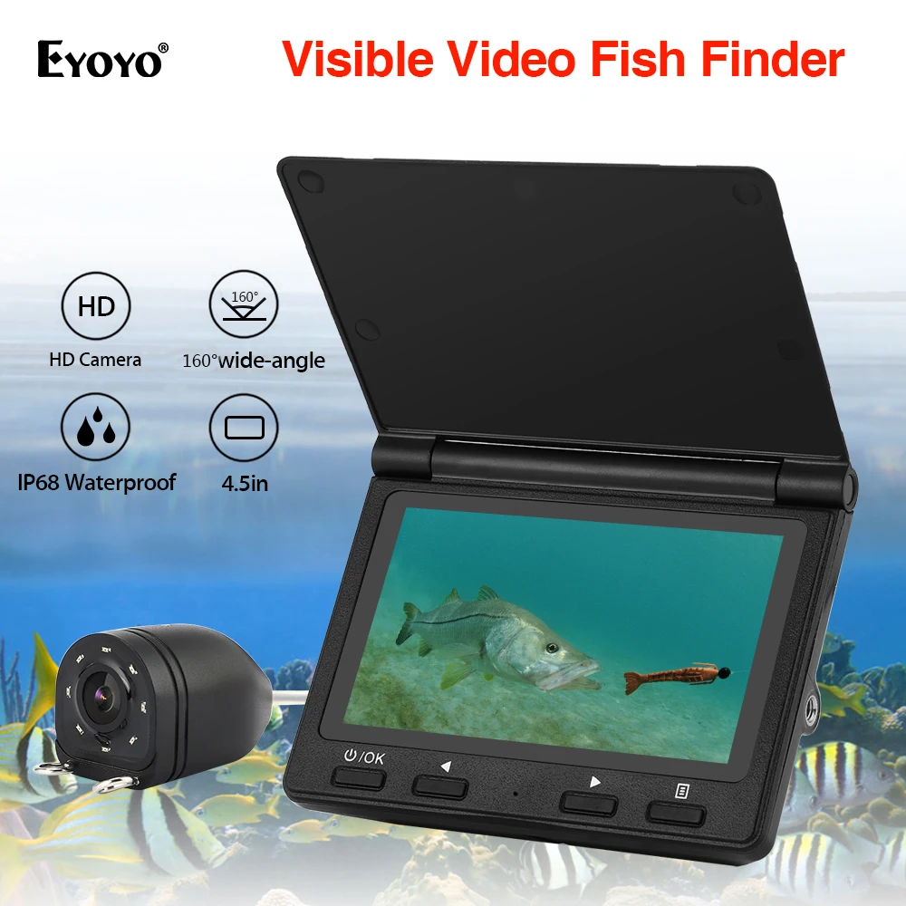 

Камера для поиска рыбы Eyoyo X6, 30 м, 720 дюйма, высокое разрешение