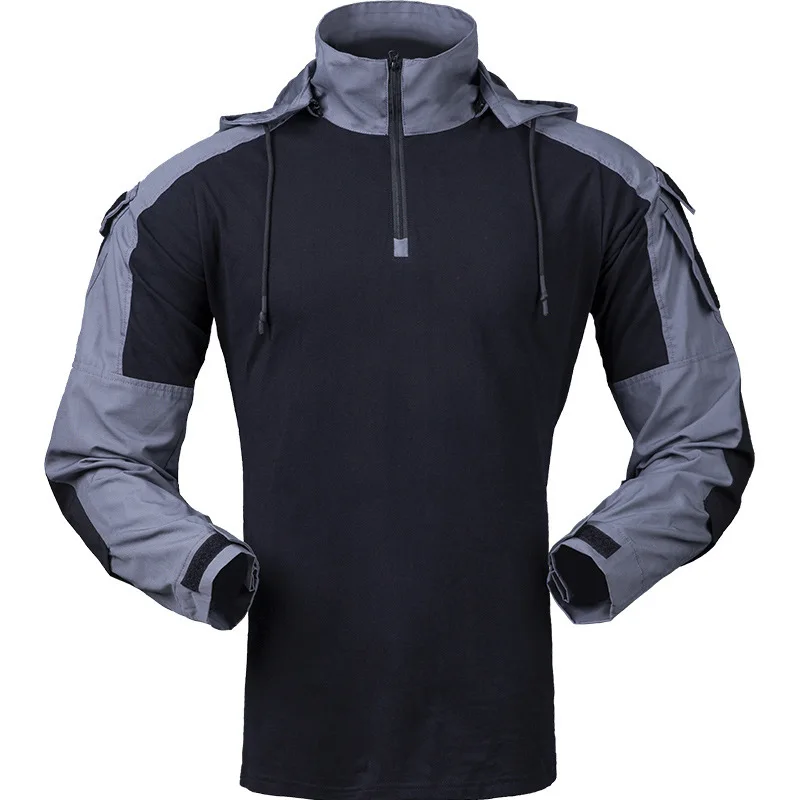 Men Tactical Shirts Hooded Camo Uniform Military Army Fan CS Field Shooting Training Combat Tops Mens Sports Climbing Shirts
Men Tactical Shirts Hooded Camo Uniform Military Army Fan CS Field Shooting Training Combat Tops Mens Sports Climbing Shirts