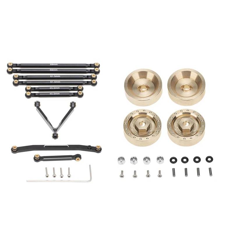 2 Set RC Car Part: 1 Set 6mm Brake Disc Wheel Adapter Combiner & 1 Set Steering Linkage Tie Rods Suspension Links Set
2 Set RC Car Part: 1 Set 6mm Brake Disc Wheel Adapter Combiner & 1 Set Steering Linkage Tie Rods Suspension Links Set