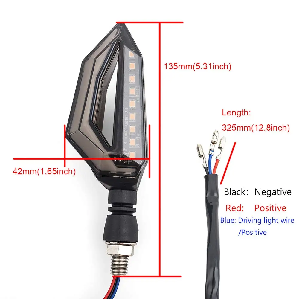 New AOZBZ Motorcycle 12V Led Turn Signal Lights Blinker Front Rear Lights for Cruiser Honda Kawasaki Bmw Yamaha 
New AOZBZ Motorcycle 12V Led Turn Signal Lights Blinker Front Rear Lights for Cruiser Honda Kawasaki Bmw Yamaha