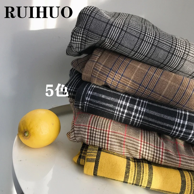 RUIHUO 2021 New Plaid Harem Pants Men Trousers Casual Joggers Pants Men Sweatpants Hip Hop Streetwear Male Plus Size M-5XL
RUIHUO 2021 New Plaid Harem Pants Men Trousers Casual Joggers Pants Men Sweatpants Hip Hop Streetwear Male Plus Size M-5XL