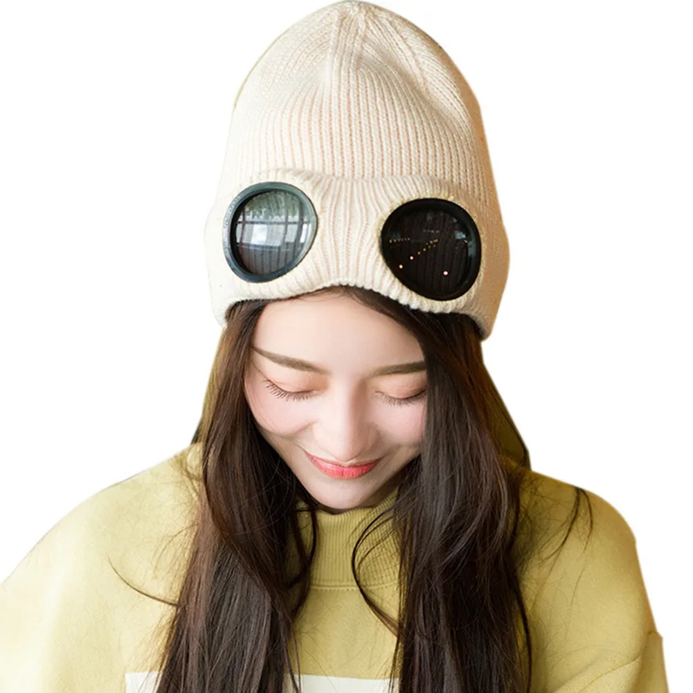 Winter Men And Women Windproof Goggles Plus Velvet Ski Hat Sub-Warm Woolen Hat Knitted Warm Woolen Thread Hat 2021 New
Winter Men And Women Windproof Goggles Plus Velvet Ski Hat Sub-Warm Woolen Hat Knitted Warm Woolen Thread Hat 2021 New